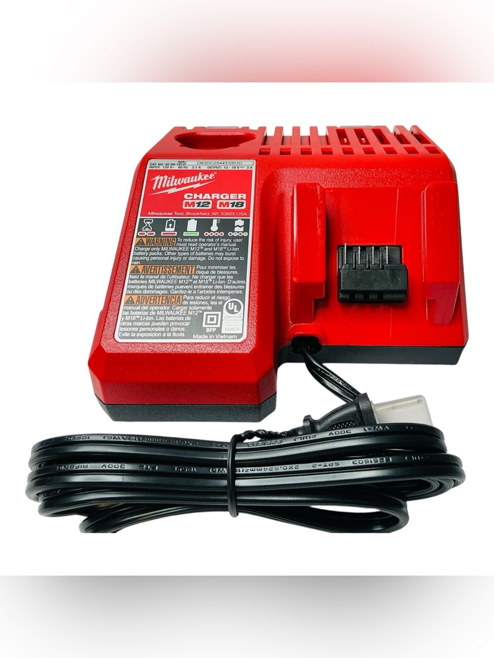 Milwaukee 48-59-1812 M12 & M18 Multi-Voltage Charger
